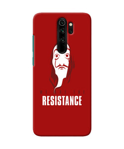 Money Heist Resistance Quote Redmi Note 8 Pro Back Cover