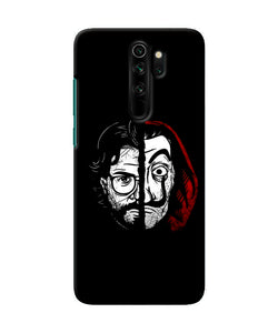 Money Heist Professor Mask Sketch Redmi Note 8 Pro Back Cover