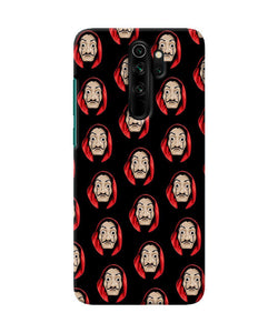 Money Heist Mask Redmi Note 8 Pro Back Cover