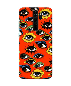 Abstract Eyes Pattern Redmi Note 8 Pro Back Cover