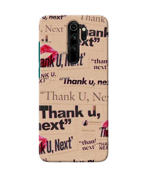 Thank You Next Redmi Note 8 Pro Back Cover