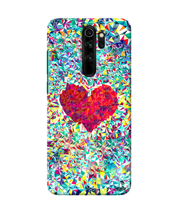 Red Heart Print Redmi Note 8 Pro Back Cover