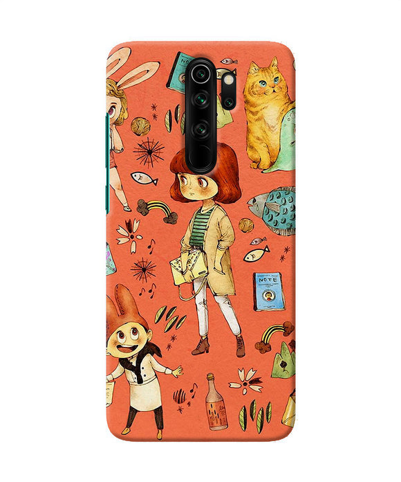 Canvas Little Girl Print Redmi Note 8 Pro Back Cover