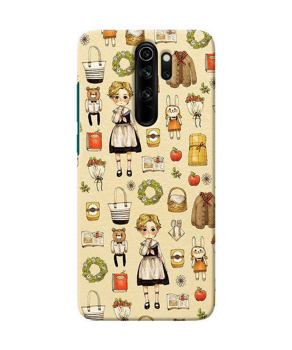 Canvas Girl Print Redmi Note 8 Pro Back Cover