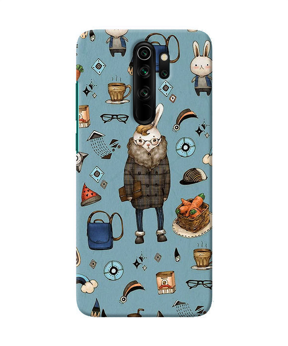 Canvas Rabbit Print Redmi Note 8 Pro Back Cover