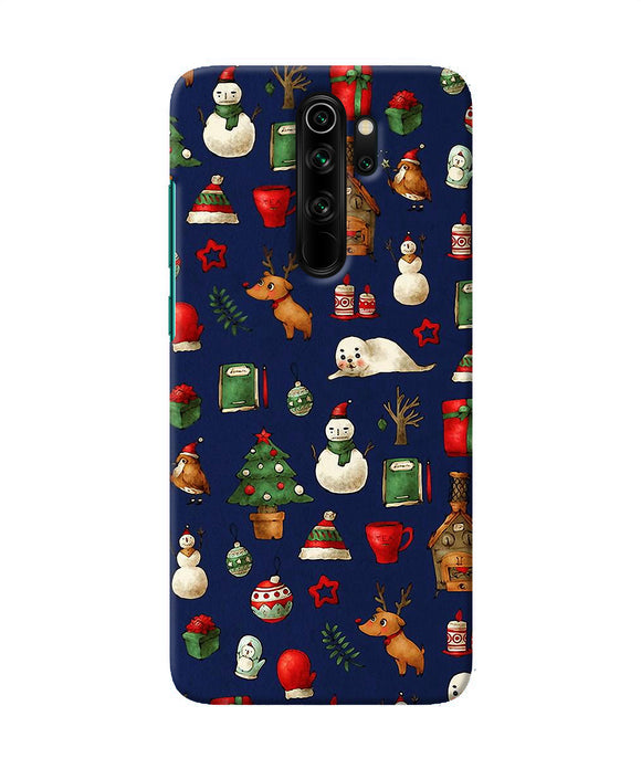 Canvas Christmas Print Redmi Note 8 Pro Back Cover