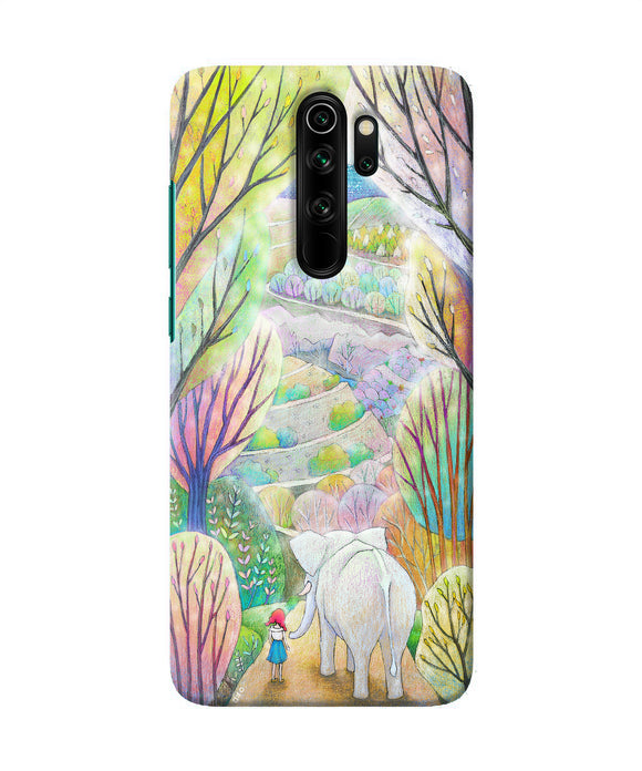 Natual Elephant Girl Redmi Note 8 Pro Back Cover