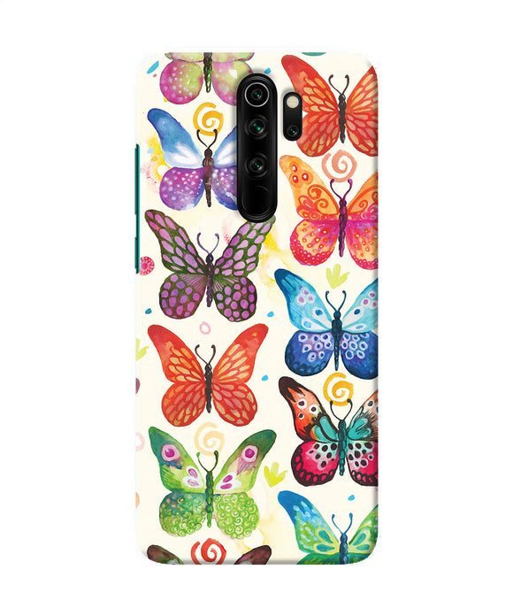 Abstract Butterfly Print Redmi Note 8 Pro Back Cover