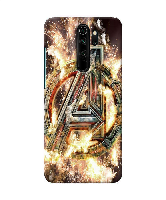 Avengers Burning Logo Redmi Note 8 Pro Back Cover