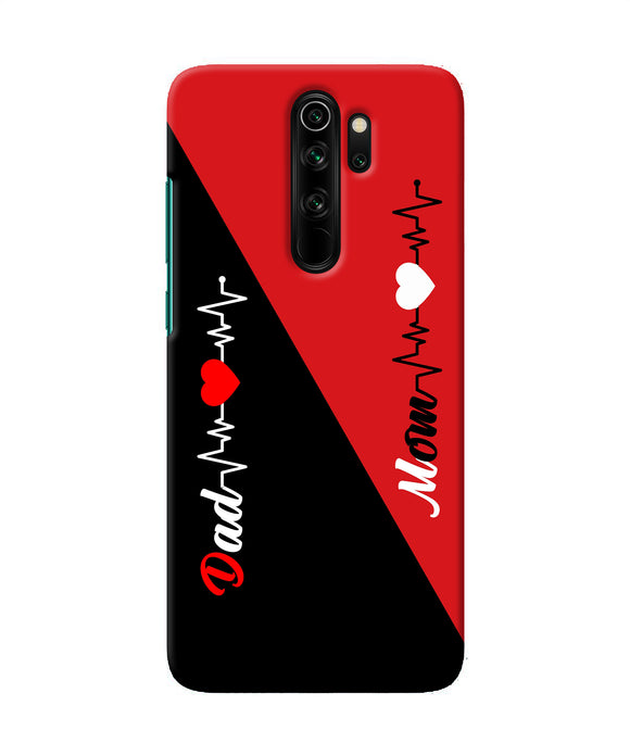 Mom Dad Heart Line Redmi Note 8 Pro Back Cover