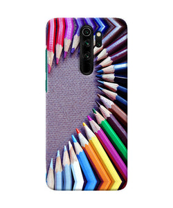 Color Pencil Half Heart Redmi Note 8 Pro Back Cover