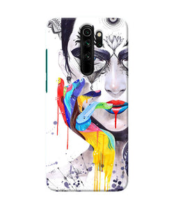 Girl Color Hand Redmi Note 8 Pro Back Cover