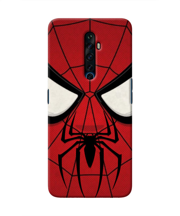 Spiderman Face Oppo Reno2 Z Real 4D Back Cover