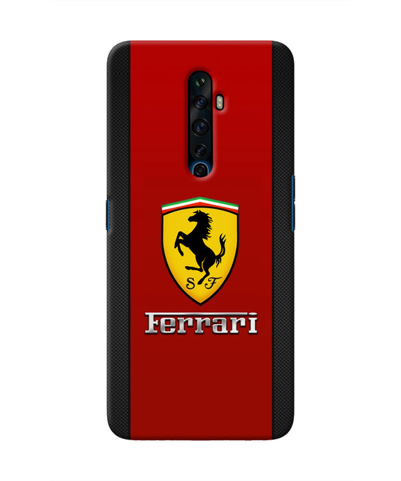 Ferrari Abstract Maroon Oppo Reno2 Z Real 4D Back Cover