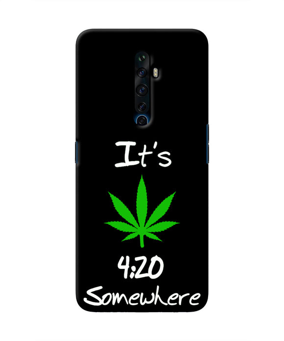 Weed Quote Oppo Reno2 Z Real 4D Back Cover