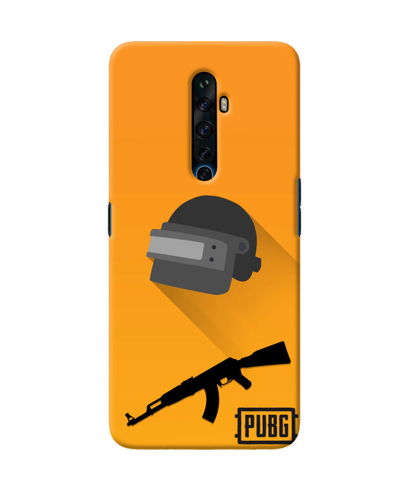 PUBG Helmet and Gun Oppo Reno2 Z Real 4D Back Cover