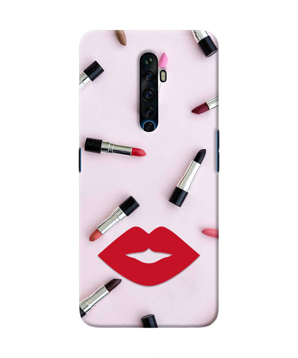 Lips Lipstick Shades Oppo Reno2 Z Real 4D Back Cover