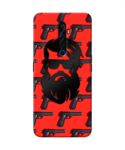 Rocky Bhai Beard Look Oppo Reno2 Z Real 4D Back Cover