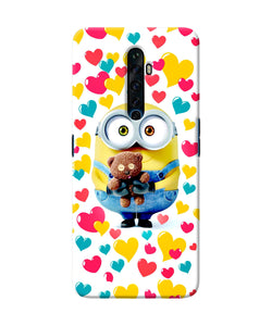 Minion Teddy Hearts Oppo Reno2 Z Back Cover