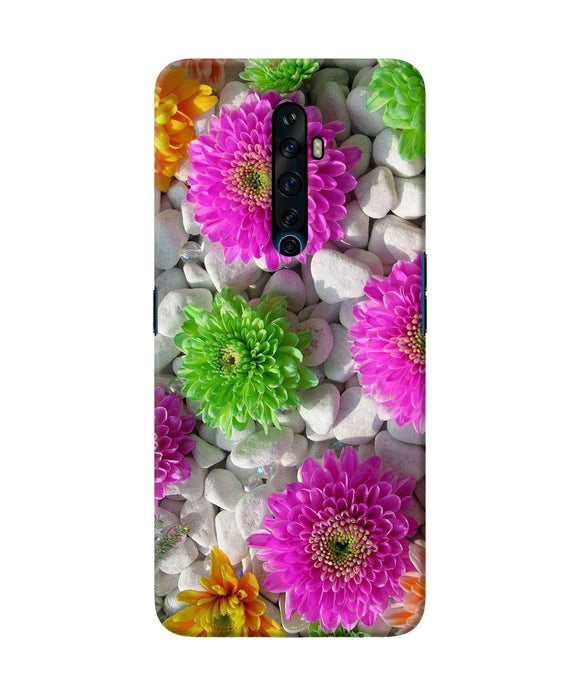 Natural Flower Stones Oppo Reno2 Z Back Cover
