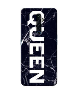 Queen Marble Text Oppo Reno2 Z Back Cover