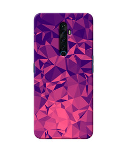 Abstract Red Blue Shine Oppo Reno2 Z Back Cover