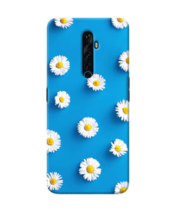 White Flowers Oppo Reno2 Z Back Cover