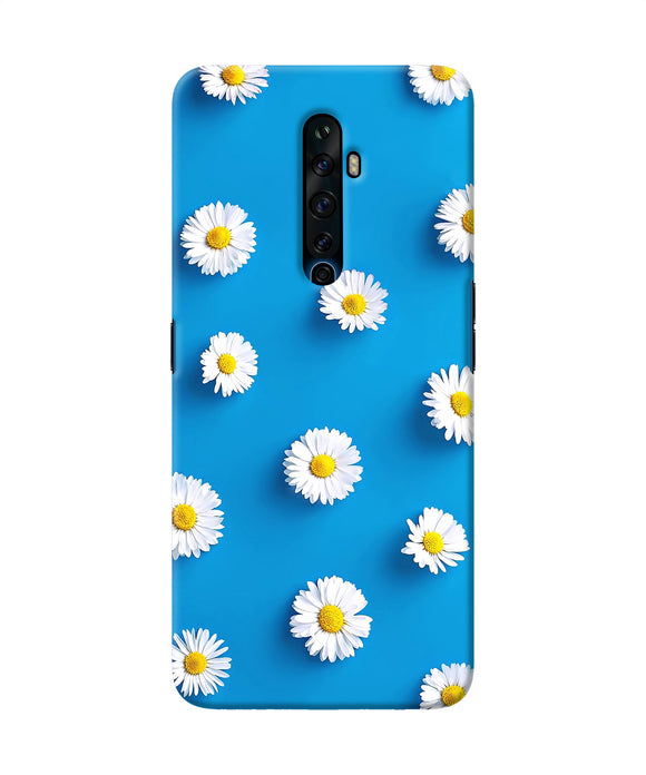 White Flowers Oppo Reno2 Z Back Cover