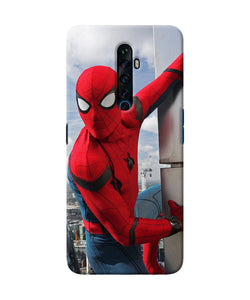 Spiderman On The Wall Oppo Reno2 Z Back Cover