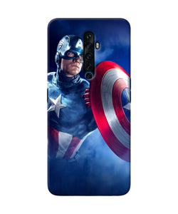 Captain America On Sky Oppo Reno2 Z Back Cover