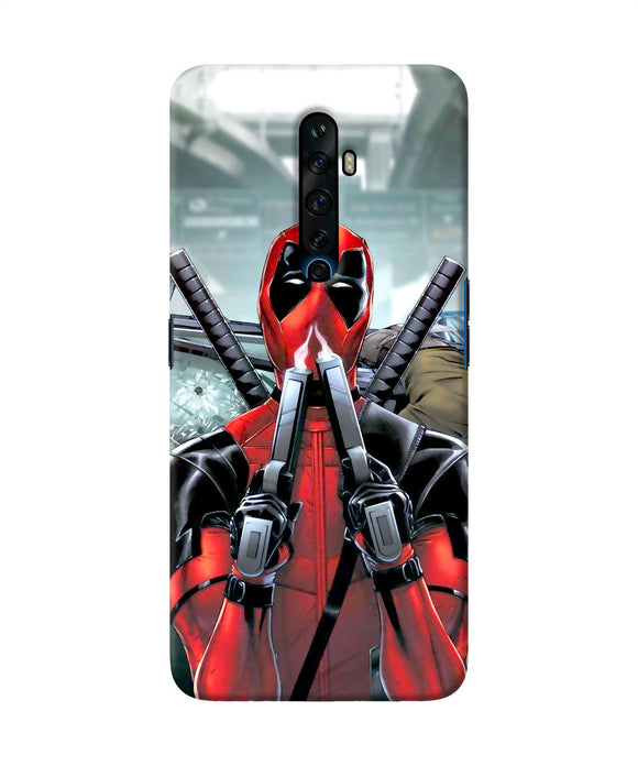 Deadpool With Gun Oppo Reno2 Z Back Cover