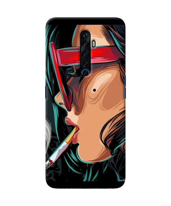 Smoking Girl Oppo Reno2 Z Back Cover