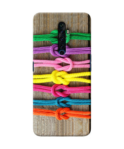 Colorful Shoelace Oppo Reno2 Z Back Cover