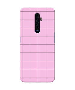 Pink Square Print Oppo Reno2 Z Back Cover