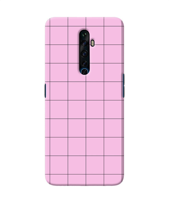 Pink Square Print Oppo Reno2 Z Back Cover