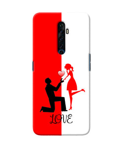 Love Propose Red And White Oppo Reno2 Z Back Cover