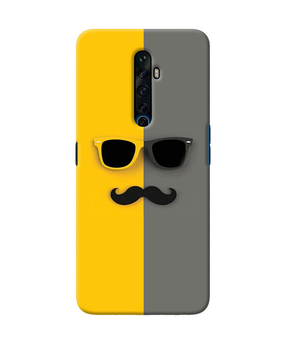Mustache Glass Oppo Reno2 Z Back Cover