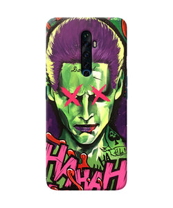 Damaged Joker Anim Oppo Reno2 Z Back Cover