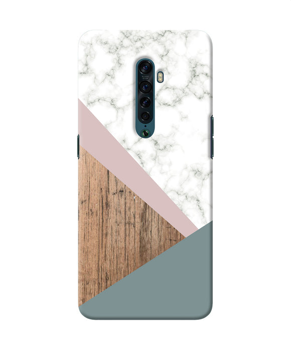 Marble Wood Abstract Oppo Reno2 Back Cover