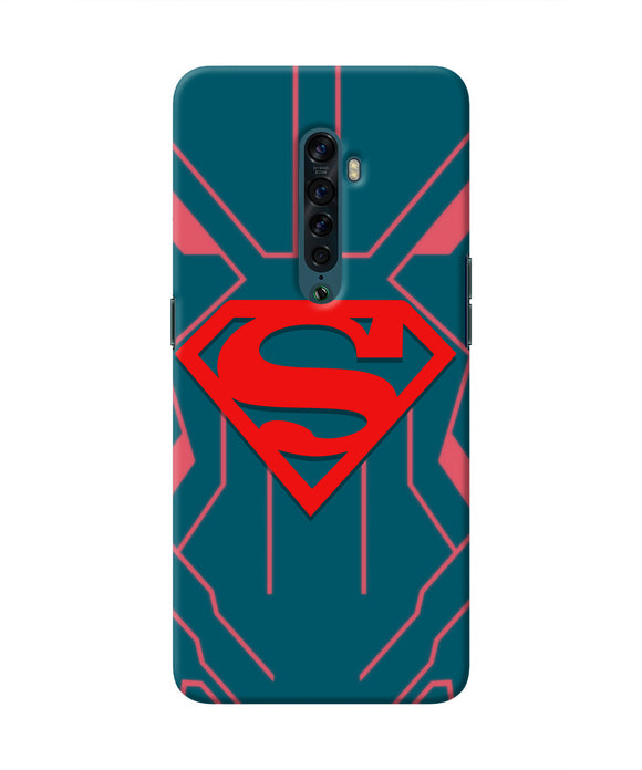 Superman Techno Oppo Reno2 Real 4D Back Cover