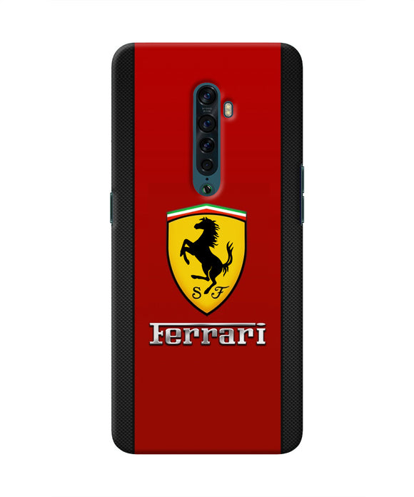 Ferrari Abstract Maroon Oppo Reno2 Real 4D Back Cover