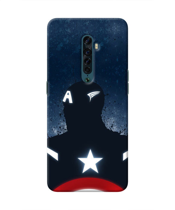 Captain america Shield Oppo Reno2 Real 4D Back Cover