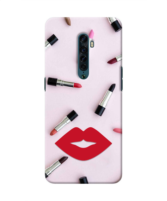 Lips Lipstick Shades Oppo Reno2 Real 4D Back Cover