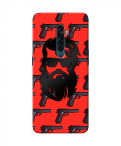 Rocky Bhai Beard Look Oppo Reno2 Real 4D Back Cover