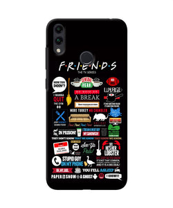 Friends Honor 8c Back Cover