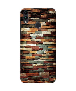 Bricks Pattern Honor 8C Back Cover