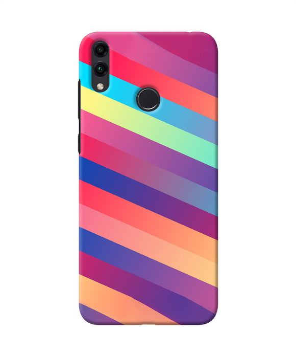 Stripes color Honor 8C Back Cover