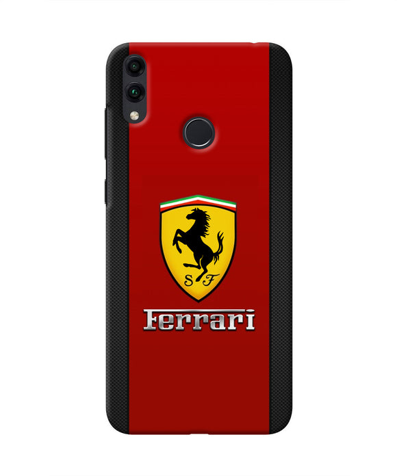 Ferrari Abstract Maroon Honor 8C Real 4D Back Cover