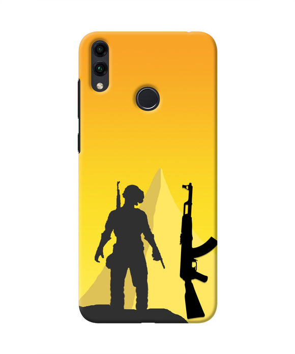 PUBG Silhouette Honor 8C Real 4D Back Cover