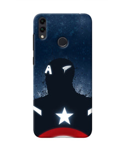 Captain america Shield Honor 8C Real 4D Back Cover